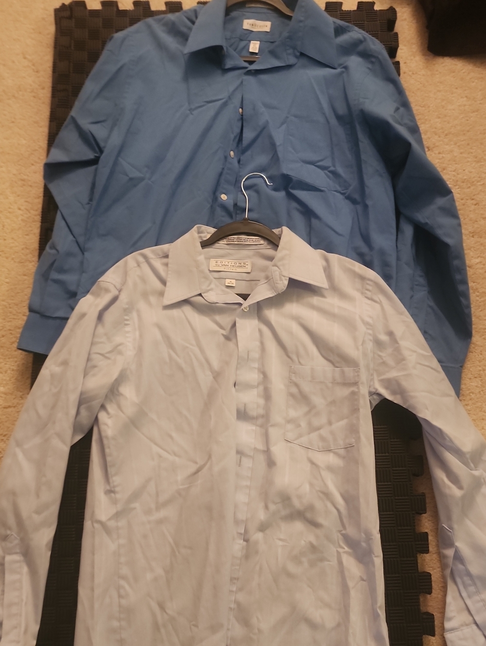 VanHuesen 2 Shirt Buttondown Bundle Size 34/35 16 Large